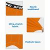 imageYouth Boys One Leg Compression Pants  34 Kids Basketball Tights Girls Football Soccer Leggings Sports Base LayerOrange Left Long