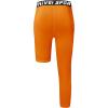 imageYouth Boys One Leg Compression Pants  34 Kids Basketball Tights Girls Football Soccer Leggings Sports Base LayerOrange Right Long