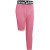 imageYouth Boys One Leg Compression Pants  34 Kids Basketball Tights Girls Football Soccer Leggings Sports Base LayerPink Left Long