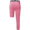 imageYouth Boys One Leg Compression Pants  34 Kids Basketball Tights Girls Football Soccer Leggings Sports Base LayerPink Right Long