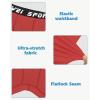 imageYouth Boys One Leg Compression Pants  34 Kids Basketball Tights Girls Football Soccer Leggings Sports Base LayerRed Right Long