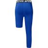imageYouth Boys One Leg Compression Pants  34 Kids Basketball Tights Girls Football Soccer Leggings Sports Base LayerRoyal Blue Right Long