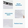 imageYouth Boys One Leg Compression Pants  34 Kids Basketball Tights Girls Football Soccer Leggings Sports Base LayerWhite Full Length