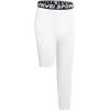 imageYouth Boys One Leg Compression Pants  34 Kids Basketball Tights Girls Football Soccer Leggings Sports Base LayerWhite Left Long