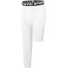 imageYouth Boys One Leg Compression Pants  34 Kids Basketball Tights Girls Football Soccer Leggings Sports Base LayerWhite Right Long