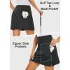 image16quot Golf Skorts Skirts for Women High Waisted Stretch Athletic Tennis Travel Casual Running with Zipper Pockets UPF50Black