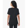 imageScrub Tops Women with 5 Pockets  Soft Stretch VNeck Nurse Shirt Scrubs AntiWrinkle Back Princess Seams Classic FitBlack