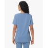 imageScrub Tops Women with 5 Pockets  Soft Stretch VNeck Nurse Shirt Scrubs AntiWrinkle Back Princess Seams Classic FitCeil