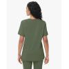 imageScrub Tops Women with 5 Pockets  Soft Stretch VNeck Nurse Shirt Scrubs AntiWrinkle Back Princess Seams Classic FitOlive Green