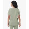 imageScrub Tops Women with 5 Pockets  Soft Stretch VNeck Nurse Shirt Scrubs AntiWrinkle Back Princess Seams Classic FitPale Green