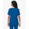 imageScrub Tops Women with 5 Pockets  Soft Stretch VNeck Nurse Shirt Scrubs AntiWrinkle Back Princess Seams Classic FitRoyal Blue