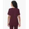 imageScrub Tops Women with 5 Pockets  Soft Stretch VNeck Nurse Shirt Scrubs AntiWrinkle Back Princess Seams Classic FitWine