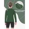 imageToddlers Full Zip Up UV Rash Guard SPF Swim Shirts  Baby Boys Girls Long Sleeve Sun Protection Shirts Quick Dry UPF50Green