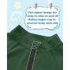 imageToddlers Full Zip Up UV Rash Guard SPF Swim Shirts  Baby Boys Girls Long Sleeve Sun Protection Shirts Quick Dry UPF50Green