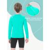 imageToddlers Full Zip Up UV Rash Guard SPF Swim Shirts  Baby Boys Girls Long Sleeve Sun Protection Shirts Quick Dry UPF50Lack Green