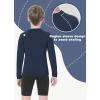 imageToddlers Full Zip Up UV Rash Guard SPF Swim Shirts  Baby Boys Girls Long Sleeve Sun Protection Shirts Quick Dry UPF50Navy Blue