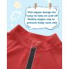 imageToddlers Full Zip Up UV Rash Guard SPF Swim Shirts  Baby Boys Girls Long Sleeve Sun Protection Shirts Quick Dry UPF50Red