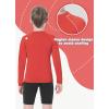 imageToddlers Full Zip Up UV Rash Guard SPF Swim Shirts  Baby Boys Girls Long Sleeve Sun Protection Shirts Quick Dry UPF50Red