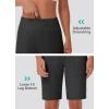 imageWomens 9quot Bermuda Short with Zipper Pockets High Waisted Stretch Pickleball Athletic Workout Running Casual Long ShortBlack