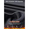 imageWomens Fleece Lined Flare Leggings Winter Warm Water Resistant Pants Outdoor Hiking Thermal Scrub Snow Travel Bootcut PantDark Gray