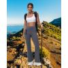imageWomens Fleece Lined Flare Leggings Winter Warm Water Resistant Pants Outdoor Hiking Thermal Scrub Snow Travel Bootcut PantDark Gray