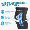 imageWomens Girls Volleyball Knee Pads  Hight Shock Absorbing Soft EVA Knee Brace Protective for Football Dance Yoga BikerBlack