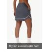 imageWomens Golf Athletic Skorts Quick Dry Lightweight Summer Dressy Casual Skirts with Liner Pickleball Hiking Zip PocketsGrey