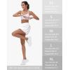 imageWomens Mini Bubble Skirt  High Waisted Puffy Ruffle Tennis Workout Athletic Casual Loose Fit Skorts with PocketsWhite