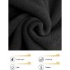 imageWomens Polar Fleece Dress Zip Pocket Sleeveless Tunic Sweatshirt Dress Quarter Zip Pullover Winter OutfitsBlack
