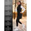 imageWomens Polar Fleece Dress Zip Pocket Sleeveless Tunic Sweatshirt Dress Quarter Zip Pullover Winter OutfitsBlack