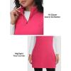 imageWomens Polar Fleece Dress Zip Pocket Sleeveless Tunic Sweatshirt Dress Quarter Zip Pullover Winter OutfitsPink