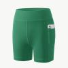 imageYouth Girls 4quot 5quot Volleyball Spandex Shorts  Kid Biker Cheer Dance Yoga Athletic Workout Gymnastics Compression ShortGreen