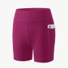 imageYouth Girls 4quot 5quot Volleyball Spandex Shorts  Kid Biker Cheer Dance Yoga Athletic Workout Gymnastics Compression ShortMaroon