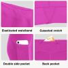 imageYouth Girls 4quot 5quot Volleyball Spandex Shorts  Kid Biker Cheer Dance Yoga Athletic Workout Gymnastics Compression ShortPink