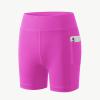 imageYouth Girls 4quot 5quot Volleyball Spandex Shorts  Kid Biker Cheer Dance Yoga Athletic Workout Gymnastics Compression ShortPink