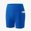 imageYouth Girls 4quot 5quot Volleyball Spandex Shorts  Kid Biker Cheer Dance Yoga Athletic Workout Gymnastics Compression ShortRoyal Blue
