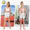 imageYouth Girls 4quot 5quot Volleyball Spandex Shorts  Kid Biker Cheer Dance Yoga Athletic Workout Gymnastics Compression ShortWhite