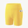 imageYouth Girls 4quot 5quot Volleyball Spandex Shorts  Kid Biker Cheer Dance Yoga Athletic Workout Gymnastics Compression ShortYellow