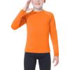imageToddlers Full Zip Up UV Rash Guard SPF Swim Shirts  Baby Boys Girls Long Sleeve Sun Protection Shirts Quick Dry UPF50Long SleeveOrange