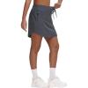 imageWomens Golf Athletic Skorts Quick Dry Lightweight Summer Dressy Casual Skirts with Liner Pickleball Hiking Zip PocketsGrey