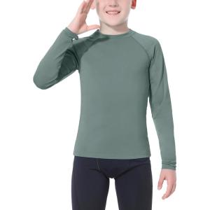imageToddlers Full Zip Up UV Rash Guard SPF Swim Shirts  Baby Boys Girls Long Sleeve Sun Protection Shirts Quick Dry UPF50Long SleeveGray