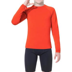 imageToddlers Full Zip Up UV Rash Guard SPF Swim Shirts  Baby Boys Girls Long Sleeve Sun Protection Shirts Quick Dry UPF50Long SleeveRed