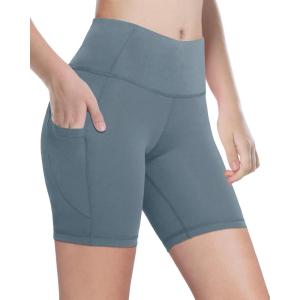 imageYouth Girls 4quot 5quot Volleyball Spandex Shorts  Kid Biker Cheer Dance Yoga Athletic Workout Gymnastics Compression Short6light Grey4 Inch