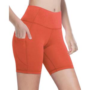 imageYouth Girls 4quot 5quot Volleyball Spandex Shorts  Kid Biker Cheer Dance Yoga Athletic Workout Gymnastics Compression Short7orange4 Inch