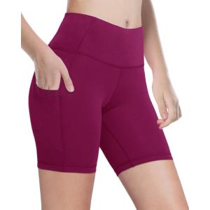 imageYouth Girls 4quot 5quot Volleyball Spandex Shorts  Kid Biker Cheer Dance Yoga Athletic Workout Gymnastics Compression ShortMaroon