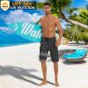 image22quot Mens Board Shorts Swimwear No Mesh Lining  Long Swim Trunks Surf Shorts Bathing Suit with Zipper Pocket UPF5007america