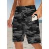 image22quot Mens Board Shorts Swimwear No Mesh Lining  Long Swim Trunks Surf Shorts Bathing Suit with Zipper Pocket UPF5008camo