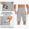 image22quot Mens Board Shorts Swimwear No Mesh Lining  Long Swim Trunks Surf Shorts Bathing Suit with Zipper Pocket UPF50Light Grey