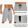 image22quot Mens Board Shorts Swimwear No Mesh Lining  Long Swim Trunks Surf Shorts Bathing Suit with Zipper Pocket UPF50Light Grey
