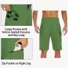 image22quot Mens Board Shorts Swimwear No Mesh Lining  Long Swim Trunks Surf Shorts Bathing Suit with Zipper Pocket UPF50Olive